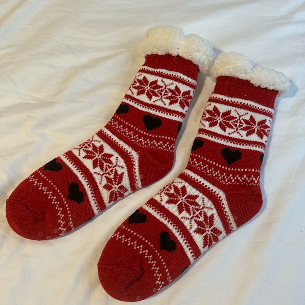 Sherpa slipper socks